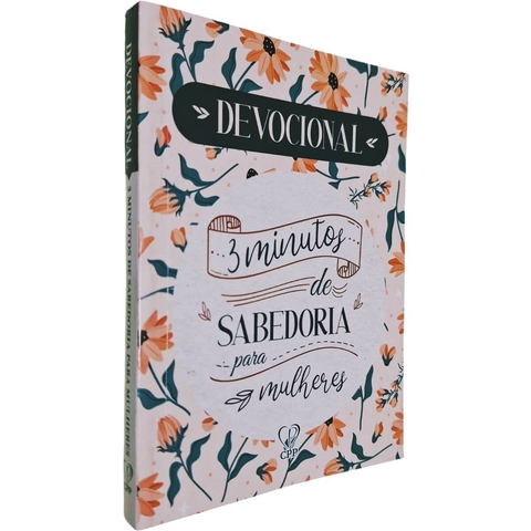 Livro de Bolso Devocional 3 Minutos de Sabedoria Para Mulheres Lettering