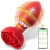 Plug anal Flor com vibração e aplicativo em silicone com rotação 360° - comprar online