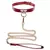 Coleira Bondage E Correte Guia Vermelho na internet