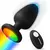 Plug anal vibratório em silicone com led e controle remoto - loja online