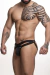 Jock em Suplex Preto com Elástico Duplo Frontal Aberto - SD102P - comprar online