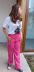 Pantalon cargo sastrero fucsia en internet