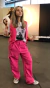 Pantalon cargo sastrero fucsia