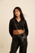Camisa Taina crop black en internet