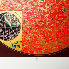 Kazuo Wakabayashi - Serigrafia 55/100 - Assinada - 62 x 62 cm - Arve