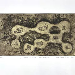 Oscar Oiwa - Gravura em metal - Arve