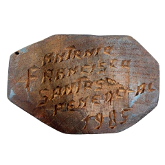 Arte Popular - Antonio Francisco - 1985 - Escultura em madeira - 33 x 12 x 7 cm na internet