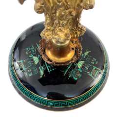Europe XIX | Centerpiece | Bronze and porcelain - Arve