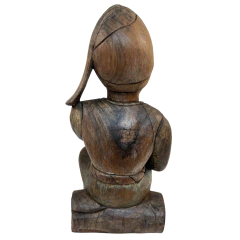 Arte Popular - Escultura em madeira - 45 x 19 x 20 cm - 7,5 kg - comprar online
