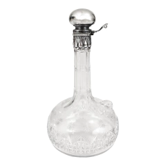 Europe | Liqueur decanter | Crystal and silver - Arve