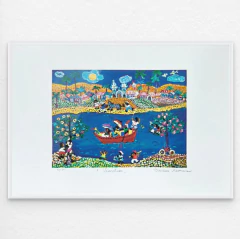 Barbara Xumaia - Serigrafia 86/100 - Assinada - 37 x 52 cm - comprar online