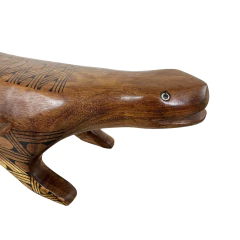 Banco Indígena Sapo - Mehinaku - 24,5 x 23 x 70 cm - 10 kg - loja online