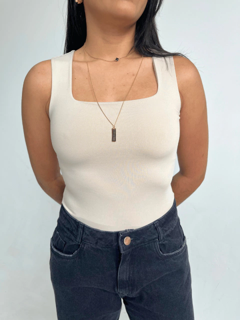BODY DECOTE QUADRADO - AREIA - comprar online