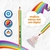 Lápis De Cor Jumbo Rainbow Neon – Mina Multicolorida – Tris na internet