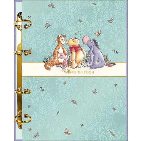 Caderno Argolado Cartonado Colegial Pooh 160 Folhas