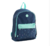 Mochila poliéster - 2 compart. - enjoy - azul marinho e turquesa