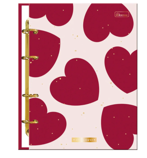 Caderno Colegial Argolado It's Love – Folhas Coloridas - Cadersil
