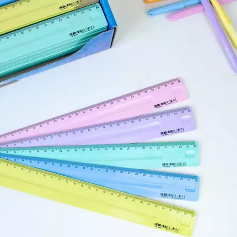 Régua Color 30cm Serena Dello - Tons Pasteis