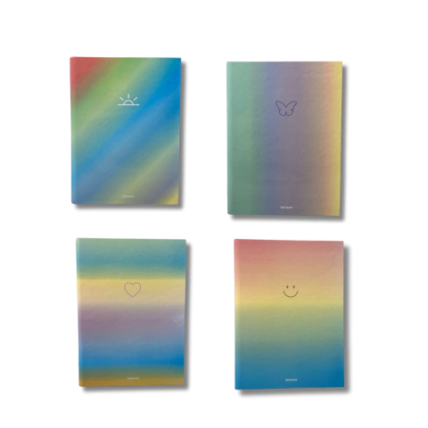 Caderno Brochura Capa Dura Universitário Gradient 80 folhas