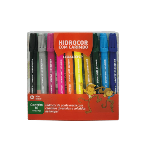 Hidrocor E Carimbo 10 Cores