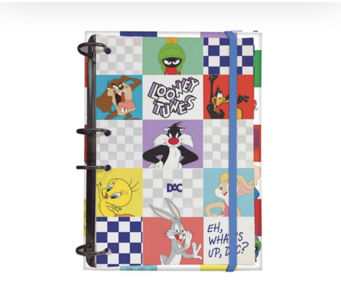Fichário Colegial DAC Looney Tunes c/ Elástico 144 Folhas