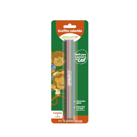 Refil Lapiseira De Colorir Com 12 Grafites