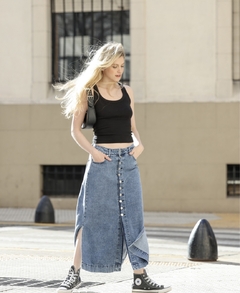 Falda Leslie Long - CUERO.ESTUDIO