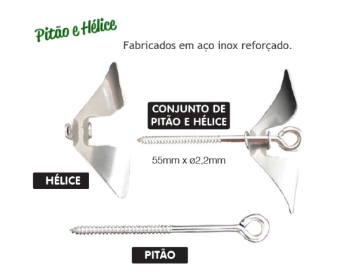 Kit de Hélice + Pitão Yara - Para reposição