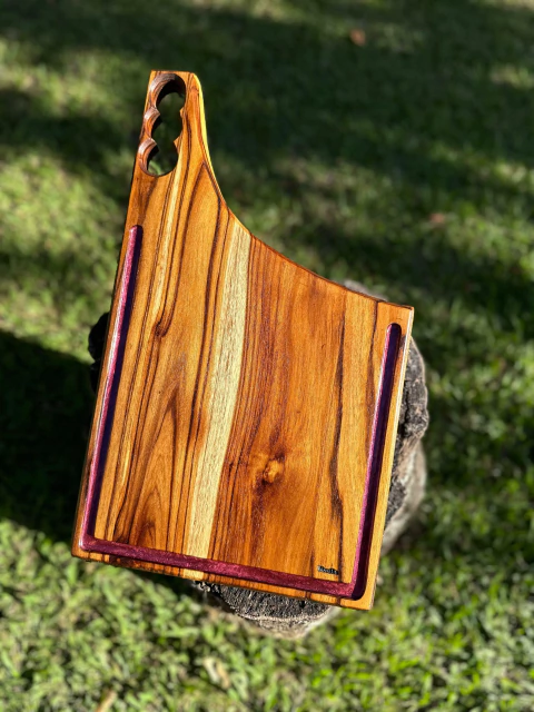 Tabua Artesanal WoodLu - Madeira Teca - CN.V