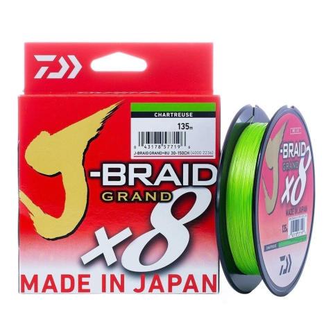 J-Braid GR 0,28mm 30Lb X8 150yd Chartreuse