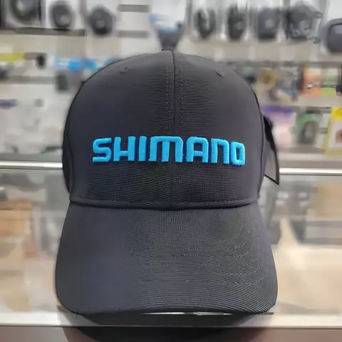 Boné Shimano Corporate Platinum - Preto Logo Azul - comprar online