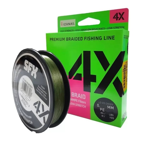 Linha Multifilamento Rapala Sufix SFX 4X GR150Y - Verde Musgo 135mt