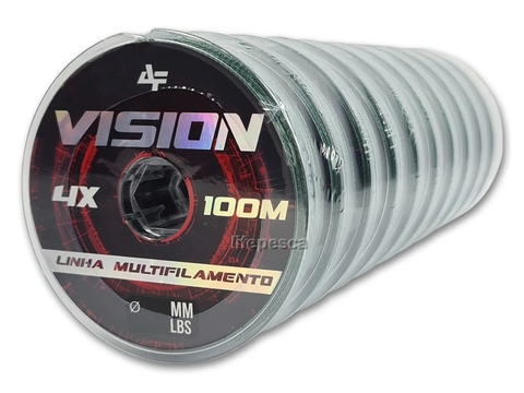 Linha Multifilamento 0.20mm Albatroz Vision 4x 100M Dark Green