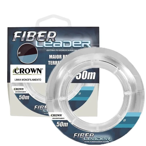 Linha Fluorocarbon Crown Fiber Leader - 0.33mm a 0.70mm