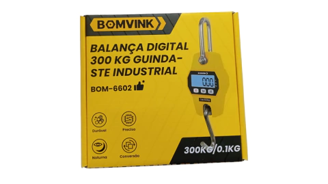Balança Digital Industrial 300kg BOM-6602