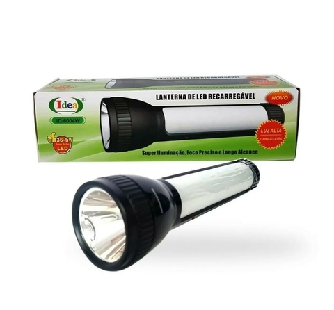 Lanterna Idea 6004w | 1200mAh de Potência | 02 modos de Iluminação - comprar online