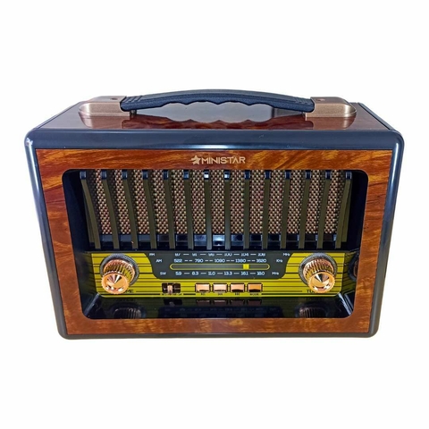 Rádio Retrô l Am/Fm l USB l TF Card l Aux l Bluetooth MS – 916