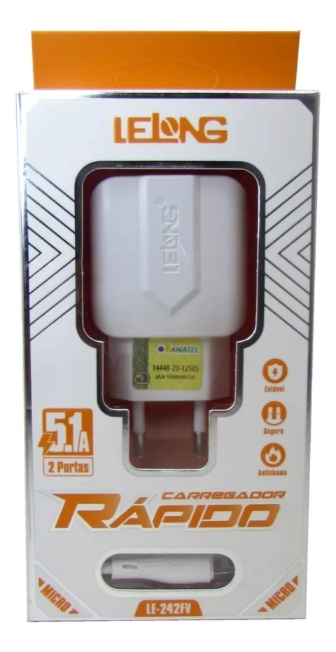 CARREGADOR TIPO V LE-242FV