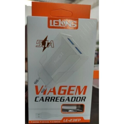 CARREGADOR IPHONE LE-231FB