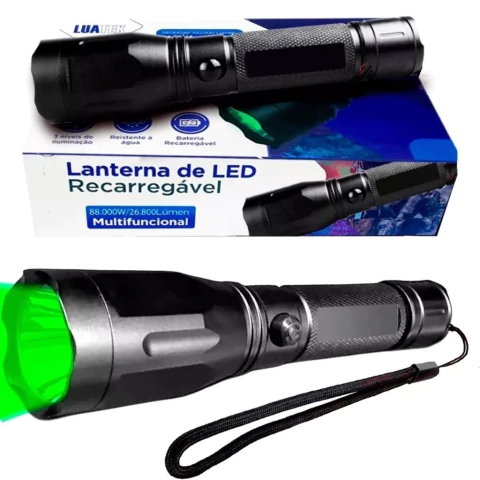 Lanterna Tática Led Foco Verde LT-410