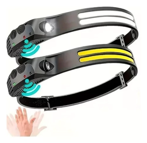 Lanterna De Cabeça Fita Dupla Led Com Sensor BOM-4007