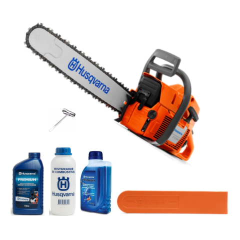 Kit Moto Serra 272 13" + Óleo 2t +Misturador + Óleo Corrente