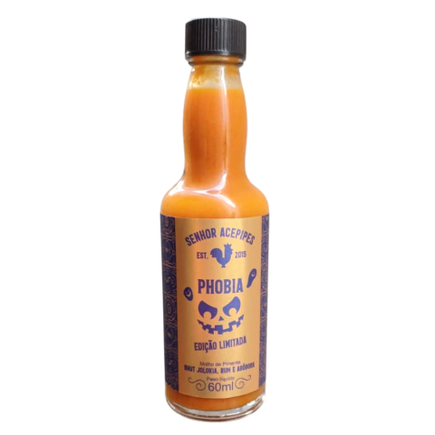 Phobia - Molho de Pimenta Bhut Jolokia com Rum e Abóbora
