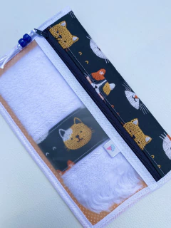 Porta Escova de Dentes Crochet Cats - Vanilla Sky
