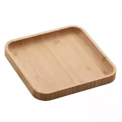 Bandeja de Bambu Square 17cm x 17cm x 1,5cm