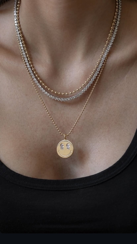 Colar Smile Bolinhas - comprar online