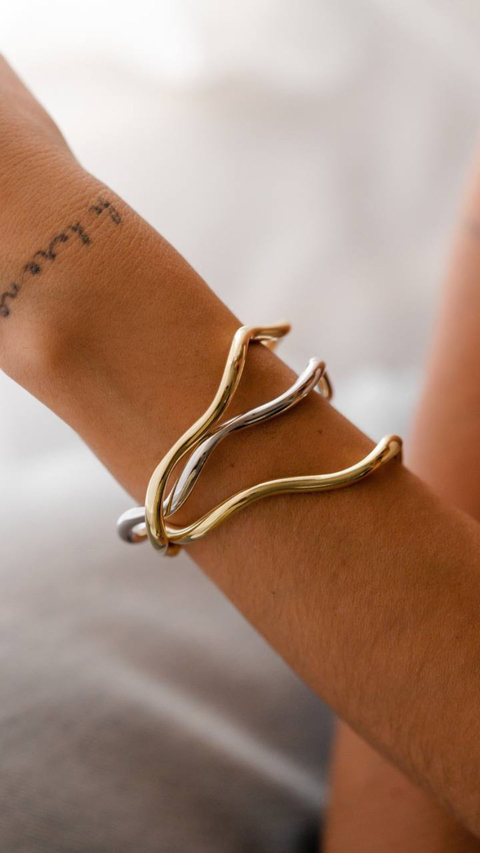 Bracelete Orgânico Ouro