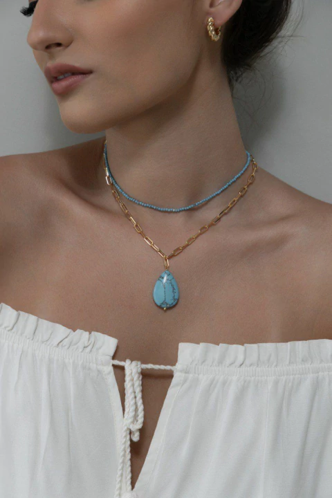 Colar Espinélio Turquesa - comprar online