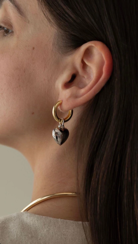 Argola Coração Mix de Banho - comprar online