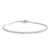 Pulseira Riviera 2mm em Prata 925